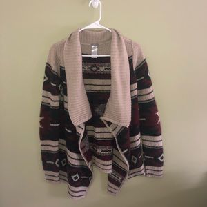 Tribal printed cardigan